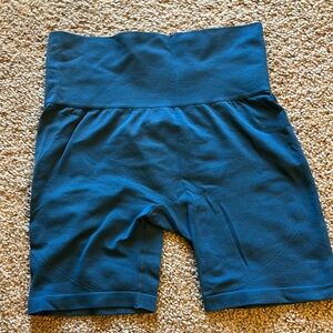 Zella Blue High-Waisted Biker Shorts